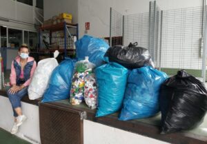 Montse Blanco foi a principal persoa responsable do programa de recollida de tapóns de plástico. 